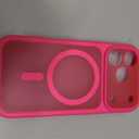 TOCOL for iPhone 17 Pro Case, Compatible with Magsafe Charger, Full Camera Protection, Translucent Matte Phone Case for 17 Pro 6.3 inch (Hot Pink)
