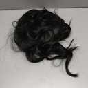 Long Wavy Black Wig with Bangs for Women Heat Resistant Synthetic Hair Wigs for Daily Use(Black)