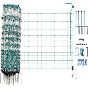 RentACoop Poultry Netting Electric Fence - Electric Poultry Enclosure for Chickens, Ducks, Turkeys - Suitable for 4 Week Old Chickens/Older and Adult Poultry - Energizer Not Included - 168' L x 42" H