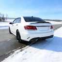 Rear Spoiler Wing Fit for Mercedes W212 E Class Sedan 2010-2016 Accessories E250/ E350/ E400/ E550/ E63, Gloss Black Duckbill PSM Style Decklid Lip Exterior Part