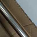 Brushed Nickel Window Treatment Curtain Rods, 72 to 144 Inch, 1-Inch Diameter Thicken Single Telescoping Decorative Rods with Round Finial