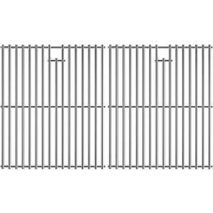 15 Inch Grill Cooking Grates Replacement, Stainless Steel Grill Grates for Select Gas Grill Models by Broil King, Broil-Mate, Huntington and Sterling Gas Grill, 2 Pack