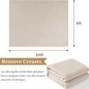 Bsmathom 8x10 Washable Area Rug, Boho Neutral Modern Soft Carpet Mat, Beige