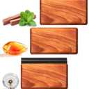 Car Air Freshener Starter Kit, Long Lasting Wood Car Fresheners - Car Odor Eliminator for Visor Clip - CLIP INCLUDED - 3 Pack (Amber-Teak-Open Air)