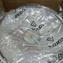 CAROTE 12Inch Nonstick Deep Frying Pan with Lid, 5.5 Qt Jumbo Cooker Saute Pan with Pour Spout, Skillet Induction Cookware, Non Stick Cooking Pan Kitchen Pan PFOA Free, White Granite