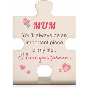3 x Mom Gifts from Daughter or Son, Mothers Day and Birthday Gift for Mom, Stainless Steel Desk Decor with MUM British-Style Printed Design Mothers Christmas Gifts