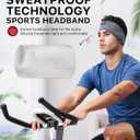 Perytong Sleep Headphones Wireless, Bluetooth Sports Headband Headphones with Ultra-Thin HD Stereo Speakers Perfect for Sleeping,Workout,Jogging,Yoga,Insomnia, Air Travel, Meditation (Grey)