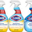Clorox Disinfecting All Purpose Cleaner, Bleach Free, Crisp Lemon, 32 Fluid Ounces, 3 Pack