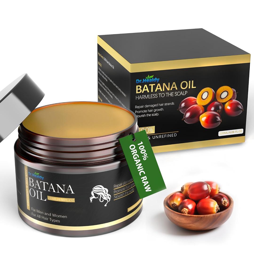 Batana Oil for Hair Growth and Nourishment-100% Raw Unrefined Batana from Honduras,Strengthens, Moisturizes, Reduces Hair Fall(120ML,4.06FL.OZ)