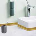 2 x Peel and Stick Wall Molding Trim, Multifunctional Corner Guards & Caulk Strip Baseboard for Floor, Door Frame Protection (Shiny Gold, 16.4ft x 0.8inch)