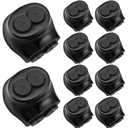10 Pcs Insulated Multi Cable Connectors 2 Port Single Entry Splice Electrical Power Connector Black Interconnect Terminals Pre Filled (4-14 Awg Wire Range)