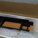 Wood Writing Desk with Drawer and Hanging Rod, Small Computer Desk Table, 39x20x30inch Work Desk, Study Desk, Small Wooden Dining Table Cherry Wood Color YD-WD01N