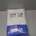 MIULEE Non-See-Through Privacy Linen Curtains 2 Panels, Light Filtering Window Curtains Farnhouse Textured Back Tab Semi Sheer Drapes for Bedroom Living Room, 52 x 72 Inches Long, Pure White