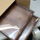 2 Pack Bed Tray Table Breakfast Trays Serving Tray Bamboo Bed Laptap with Floding Legs Handles and Phone Holders