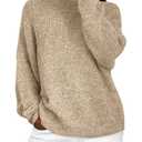 PRETTYGARDEN Womens Fall Long Sleeve Sweater Crew Neck Fuzzy Loose Fit Chunky Knit Oversized Pullover Sweaters Going Out Tops (Apricot,Small). Size Small