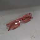 VANLINKER Small Trendy Skinny Cat Eye Sunglasses Women Retro Tiny Square Shade VL9555 (C111 Pink Frame/Pink Lens)