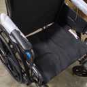 Medline Comfortable Folding Wheelchair with Swing-Back, Desk-Length Arms and Elevating Footrests, 20”W x 16”D Seat