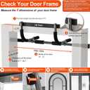 Ally Peaks Pull Up Bar for Doorway | Thickened Steel Max Limit 440 lbs Upper Body Fitness Workout Bar| Multi-Grip Strength for Doorway | Indoor Chin-Up Bar Fitness Trainer for Home Gym Portable