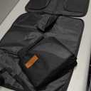 Car Seat Protector Covers for Child Carseat mat 600d Fabric Waterproof Non Slip Thickest Padding with Storage Pockets Long-Lasting Cushion Protectors Large Size Prevent Dirt Scratches (2pcs, Black 2)