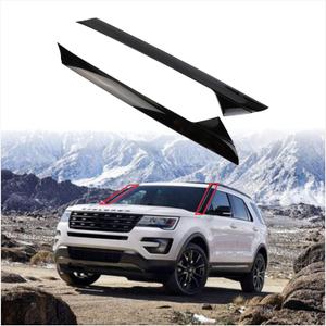 A-Pillar Front Molding Windshield Outer Trim w/Side Tape Fit for 2011-2019 Ford Explorer 4 Door Utility (Left+Right)