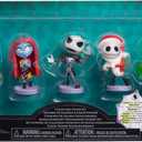 Disney Tim Burton's The Nightmare Before Christmas Collectible Figure Set, 2.5-Inch Glow in the Dark Figurines, Toy for Collectors, Fans, Boys, Girls, Kids, Ages 3 and Up, Kids Toys for Ages 3 Up by Just Play