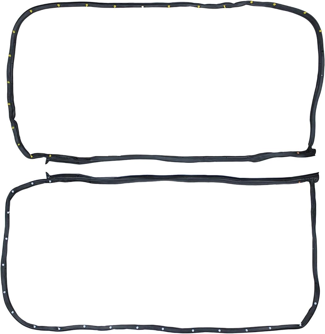 ApplianPar Front Driver and Passenger Side Door Weatherstrip Frame Rubber Seal for Hyundai Tucson 2016-2021, 82130-D3000