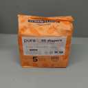 Pura Size 5 Eco-Friendly Diapers (24-35 lbs) Totally Chlorine Free (TCF) Hypoallergenic, Soft Organic Cotton, up to 12 Hours Leak Protection, Allergy UK, 3 Packs of 20 (60 Count)