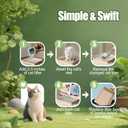2 x Disposable Litter Boxes for Cats Large: 2/4/6/8-Pack 17.5'' x 13.5'' Leak-Proof Sustainable for Indoor/Travel Use Standalone or as Liner 2-Pack