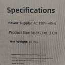 Decauu Energy Star Dehumidifier, Power Supply: AC 120V~60Hz, Product Size: 36.6x22x61.3 CM, Net Weight: 15 KG, Grey
