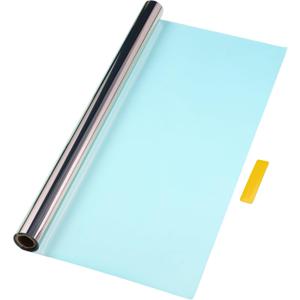 Car Window Tint Film Heat UV Blocking Sun Protection Anti-Glare Privacy Film Chameleon 30'' Inch x 10ft Red Blue VLT 82% IRR 68% UVR 99.5%, 30 Inch x 15ft