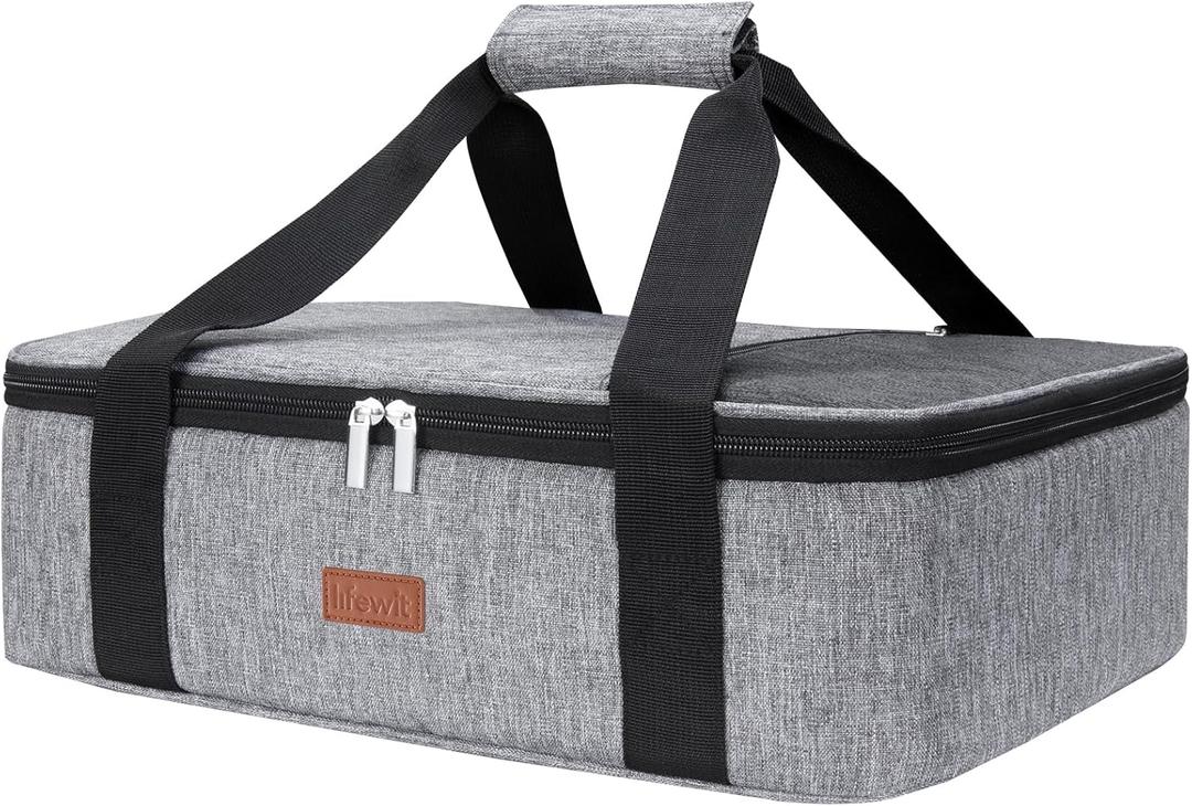 Lifewit Insulated Casserole Carrier for Hot or Cold Food, Casserole Dish Carrying Case