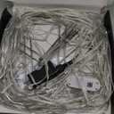 16.4FT Outdoor Christmas Decorations, Smart RGB Color Changing Christmas Hanging Waterfall String Lights, APP Remote Control, DIY Multi-Color Lightshow, Music Sync, Outside Xmas Lights Decor