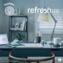 GE Refresh LED Light Bulbs, 40 Watt, Daylight, G25 Globe Bulbs, Frosted, Medium Base (3 Pack)
