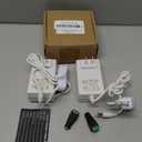 2 Pack 12V 2A Power Supply, 24W 12 Volt DC Power Adapter with On/Off Switch, 110V AC to 12V Wall Plug Transformer for LED Strip Lights with 5.5/2.1mm DC Female Connector