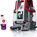 Hoover Spotless Portable Carpet + Upholstery Spot Cleaner Machine, Lightweight Shampooer Machine, Pet Stain Remover, Car and Auto Detailer, Pair with Hoover Carpet Cleaner Solution