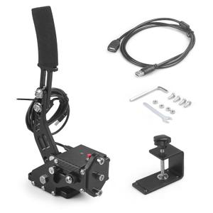 64Bit PC/PS4/PS5 USB Handbrake Upgrade SIM Racing Games Handbrake,PS4 & PS5 Support For Logitech G29,PC USB all Steering Wheel Available,1.8M Cable/With Fixing Clip/Reinforced Spring, Black
