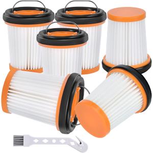 Anewise WV201 Filter Replacement for Shark Wandvac ION W1 S87 Cordless Handheld WV200 WV201 WV205 WV220 WV200C WV221 WV201BK Wand Stick Vacuum, 6 Pack Handheld Vacuum Filters, Part #XHFWV200