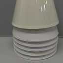 Wellmet Chandelier Shades, ONLY FOR CANDELABRA BULBS, Clip-on Fitter Lamp Shades, 3" x 6" x 5", Set of 6, Cream White
