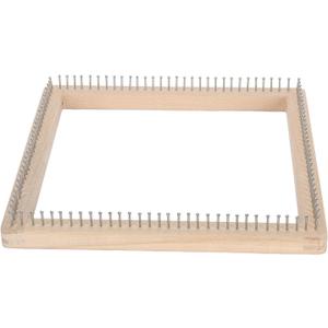Cyrank Wooden Knitting Loom, Hand Craft Loom Knitting Board Tool Scarf Weaving Loom Mini Knitting Loom for DIY Weaving Beginners(30 * 30cm)