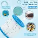 Type I Pool Filter Cartridge, Replacement Filters Cartridge for 58093, for Swimming Pool Filter RX330 Filter Pump, for 300/330 Gal/H Filter Pumps (8 Pack)