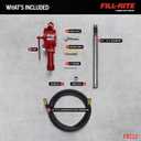 Fill-Rite FR112 Fuel Transfer Rotary Hand Pump w/Discharge Hose, Straight Spout, Vacuum Breaker, & Suction Pipe