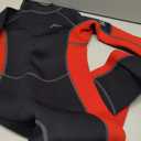 Hevto Kids Wetsuit for Boys Girls Child Youth Teen Size 8 Year Old 3/2mm Neoprene Wet Suit Full Body Thermal Swimsuit Swimming Wetsuit in Cold Water (K1-Red, 8)