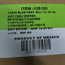 Takis Blue Heat 40 pc / 1 oz Multipack, Hot Chili Pepper Flavored Extreme Spicy Rolled Tortilla Chips