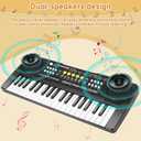 Kids Piano Keyboard - 37 Keys Piano Toys for Kids, Beginner Keyboard Piano for Kids, Educational Musical Toy for Kid, Electronic Keyboard Piano with Microphone for 3 4 5 6 7 8 Year Old Boys Girls Gift