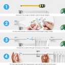 2PCS Spring Tension Curtain Rods 24 to 46 Inch White Spring Curtain Rod Short Curtains Rod Tension Small Curtains Rods for Window, (With Two Set Rod's Holder)