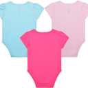 Disney Girls 3 Pack Bodysuits for Newborn and Infant (Pink)