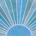 Blue Boho Outdoor Door Mat Doormat, Blue Boho Welcome Door Mats Doormat Outdoor Indoor Entrance, Indoor Door Mats for Entryway, 17x30