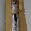 HTZON Black Magnetic Curtain Rod for Door:Magnet Curtain Rod for Classroom Whiteboard,Small Adjustable Magnetic Towel Bar,ToolFree French Magnet Pole with Leather Protective Cover,2 Pack 1628"