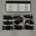 26pcs Fuel Line Quick Connect Assortment Kit, 11 Sizes Fuel Line Repair Kit Straight Elbow Pipe Connector Fittings SAE 7.89mm to 11.8mm