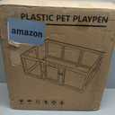 Amazon.com : Clear Acrylic Dog Playpen Indoor, Puppy Cat Small Pet Play Pen, Pet Cat Playpen for Rabbits, Dog Fence Crate Kennel Whelping Cage (White, 10 Panel) : Pet Supplies